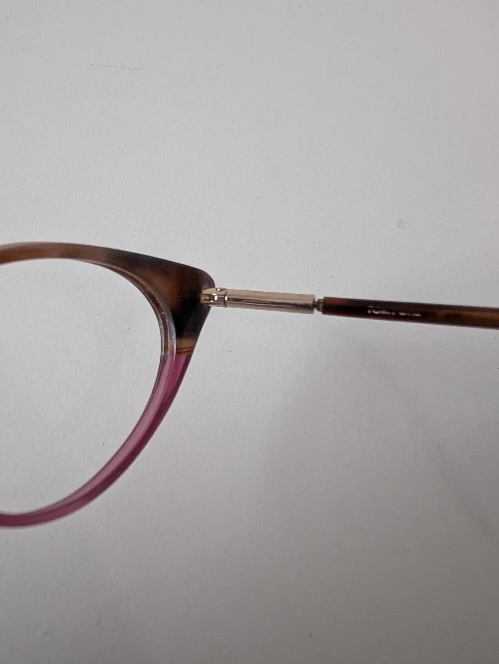 Tom Ford TF5189 050 Cat Eye Eyeglasses Brown Purple Tortoise 54-17-140 Italy.